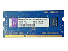 KINGSTON 3 x 2GB (6GB) Laptop RAM Memory 1Rx8 PC3-10600S KV1RX3-HYC TESTED picture