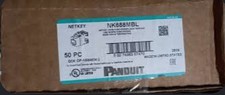 Panduit NetKey cat6 jacks  Cat6 Keystone Jack black  Box of 50 Data Jacks NEW picture