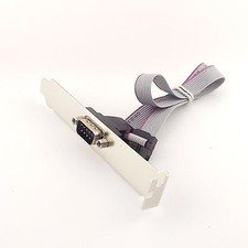 Serial DB9 Male RS232 COM Port to IDC 10pin Cable with Bracket For PC Motherboar picture
