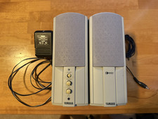 Vintage Yamaha YST-M7 Powered Multimedia Speakers w/ Power Supply Tested picture