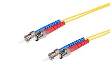 Monoprice Single-Mode Fiber Optic Cable - ST-ST UL 2mm 9/125 OFNR Duplex 17m picture