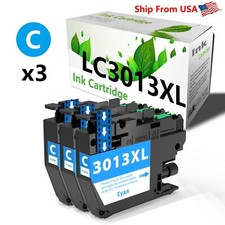 3PK replace for Brother LC3013 Cyan Ink Cartridge LC3013XL for MFC-J690DW J895DW picture