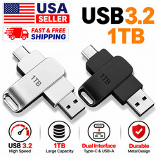 Lenovo USB 3.2 512GB OTG Flash Drive USB-C Type-C Metal Memory Stick Pen Drive picture