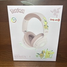 Razer Pokemon Pikachu Eevee Kraken X V4 Gaming Headset Limited Edition New picture