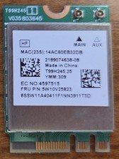 5W10V25823 Lenovo OEM Mediatek MT7921 WiFi6 Wireless Card WLAN Bluetooth 5.2 picture