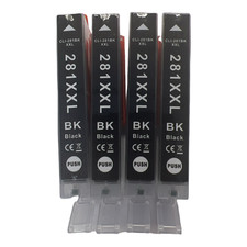 4pk CLI-281XXL black Ink Cartridge for Canon Pixma TS8120 TR8520 TS9520 TS9521 picture