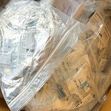 20 BAGS (25 per bag/500) SC Single-Mode Fiber Optic Connector BLUE picture