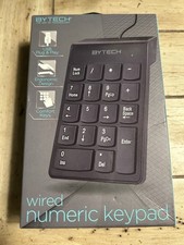 Bytech Wired USB Numeric Keypad - 18 Keys, Plug & Play, Slim Numpad for Laptop picture