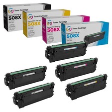 LD Compatible Replacements for HP 508X 5PK: 2 CF360X/1 CF361X/1 CF363X/1 CF362X picture