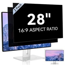 2 Pack 28 Inch Privacy Screen for Widescreen Monitor Anti Glare Filter picture