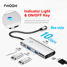 USB-C Docking Station with 4K HDMI,100W PD&10Gbps USB Data Ports For Laptop Ipad picture