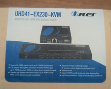 OREI 4K@60Hz 4X1 HDMI KVM Over CAT6/7 Upto 230 Ft (UHD41-EX230-KVM) picture