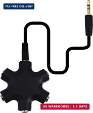 Headphone Splitter, 5-Jack 3.5 mm Audio Headphone Stereo Headset Adapter picture