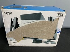 NEW OPEN BOX Cyber Acoustics CA3090 Powered Speaker System 3PC Subwoofer R L 18W picture