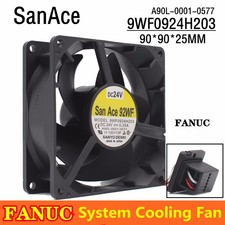 Sanyo A90L-0001-0577 9WF0924H203 24V 0.35A 3-wire FANUC System Cooling Fan picture