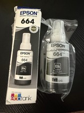 Epson 664 Ecotank Black Ink  T664120  Exp 2027+ 0484 picture