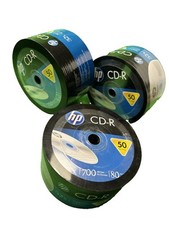 3x 50 HP Blank 52X CD-R CDR Branded Logo 700MB Media Disc 150 Total picture