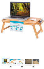 BirdRock Home Bamboo Adjustable Folding Laptop Bed Tray for 15 in Laptop picture