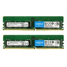 Crucial 32GB (2X16GB) DDR4 2400MHz PC4-19200 ECC UDIMM Memory Ram CT16G4WFD824A picture