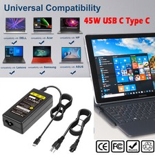 AC Adapter For Dell Chromebook 3100 3100 2 in 1 Type USB-C Charger Power Cord picture