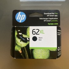 Genuine HP 62XL Black Ink Cartridge Factory Sealed OEM picture