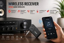 MPOW Wireless Receiver BH298B AUX 3.5mm Audio Adapter Hands-Free Calling picture