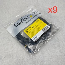 StarTech 10ft/3m Black Snagless Cat6 UTP Patch Cable (Lot of 9) picture