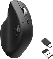 Keychron M6 Silent Wireless Gaming Mouse, 1000Hz, Bluetooth 5.3/2.4Ghz/Wired, Pi picture