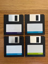 Lot of 4 Vintage Sony Blank (Never Used) Floppy Disks 3.5