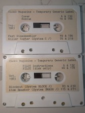 Vintage Original CLOAD Magazine Cassettes Sep & Oct 1983 TRS-80 computing picture