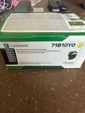 Lexmark 71B10Y0 Yellow Return Program Toner Cartridge Genuine New Sealed picture