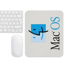 Retro Mac OS Logo Mouse Pad - Classic Finder Icon 9.5