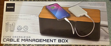 SOAR Reusable Cable Management Box Black Plastic 12 in x 4.5 in picture