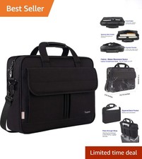 Sleek Water-Resistant Laptop Bag 15.6 Inch for Men & Women - Stylish Briefcase picture