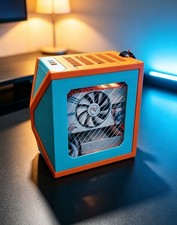 3D Printed Mini Genesis ITX PC Case 8L Volume Portable Handheld Computer Chassis picture