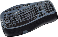 Keyboard Cover for Logitech K350 Wireless Wave Keyboard Logitech MK570 Black NEW picture