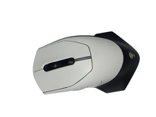 Alienware AW610M Wireless Gaming Mouse - Lunar Light - No USB Dongle - Used picture
