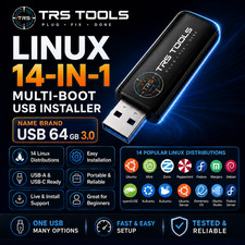 Linux USB Installer 14 OS Multi Boot Drive USB C A Mint Zorin Kali picture