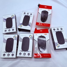 Lot of 7 High Precision Optical Mouse BTO M309 Wired USB 3 Button 1000dpi New picture