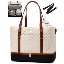 Lunch Tote Bag for , 15.6 Inch Laptop Work Bag With Lunch Compartment & Large... picture