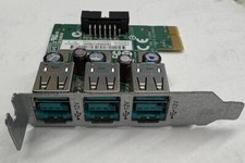 Lot Of 2 HP 638945-001 3-Port Powered USB 12V PCI Express Low Profile Card picture