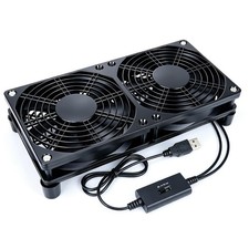 ZIWIJE Dual 120mm USB Cooling Fan 3-Speed 5V picture