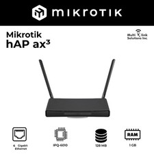 MikroTik hAP ax3 US version (C53UiG+5HPaxD2HPaxD-US) home access point Gen 6 picture