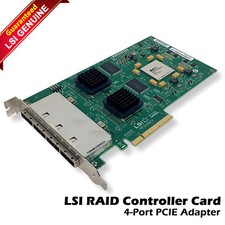 New LSI 3Gb/s PCI Express x8 SAS RAID Controller Card P-X-SAS-4P-G SAS31601E picture