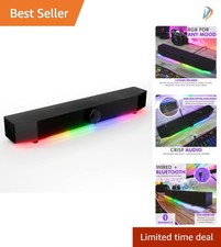 RGB Desktop Soundbar - Wireless PC Speakers for an Immersive Gaming Experience picture