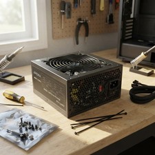 Efficient CAPTAIN550 550W ATX Power Supply with Multi-Connector Compatibility picture
