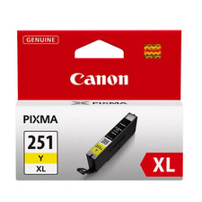 Canon CLI251XL Yellow Ink Cartridge Genuine 6451B001 PIXMA MG5520 MG6320 iP7220 picture