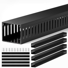 95in (4x L23.6in) Professional Server Rack Cable Management Raceway, Large Ca... picture