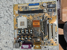 Vintage Retro Gaming Micro PC Chips/ECS Socket 462 Motherboard 2 PCI  AGP Board picture