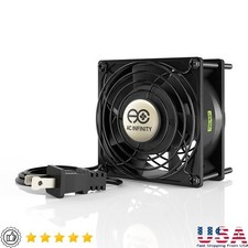 Heavy Duty Aluminum Cooling Fan Replacement 120V 47 CFM 2600 RPM Quiet 40 dBA US picture
